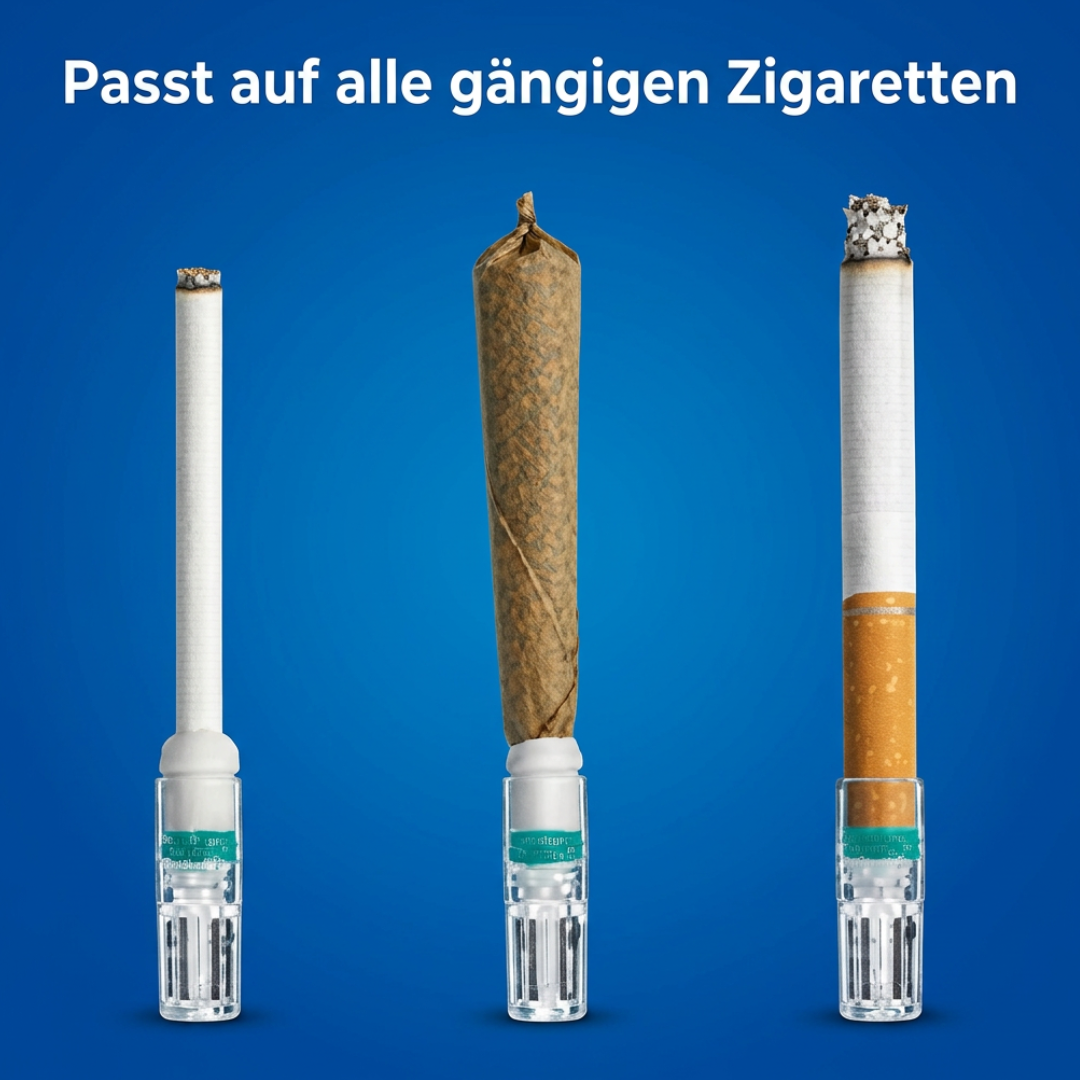 Man sieht den Filter auf 3 verschiedenen grössen montiert